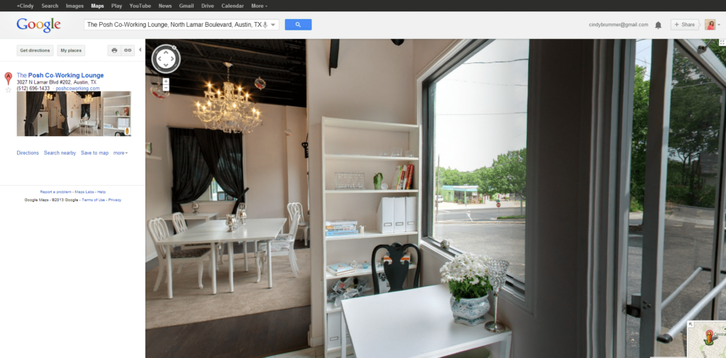 Google maps interior photo