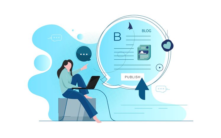 Why content-first UX design beats navigation-first thinking 2 Conceptual Illustration Creative Blogging, Commercial Blog Posting, Copywriting - Activity, Content Marketing Strategy.