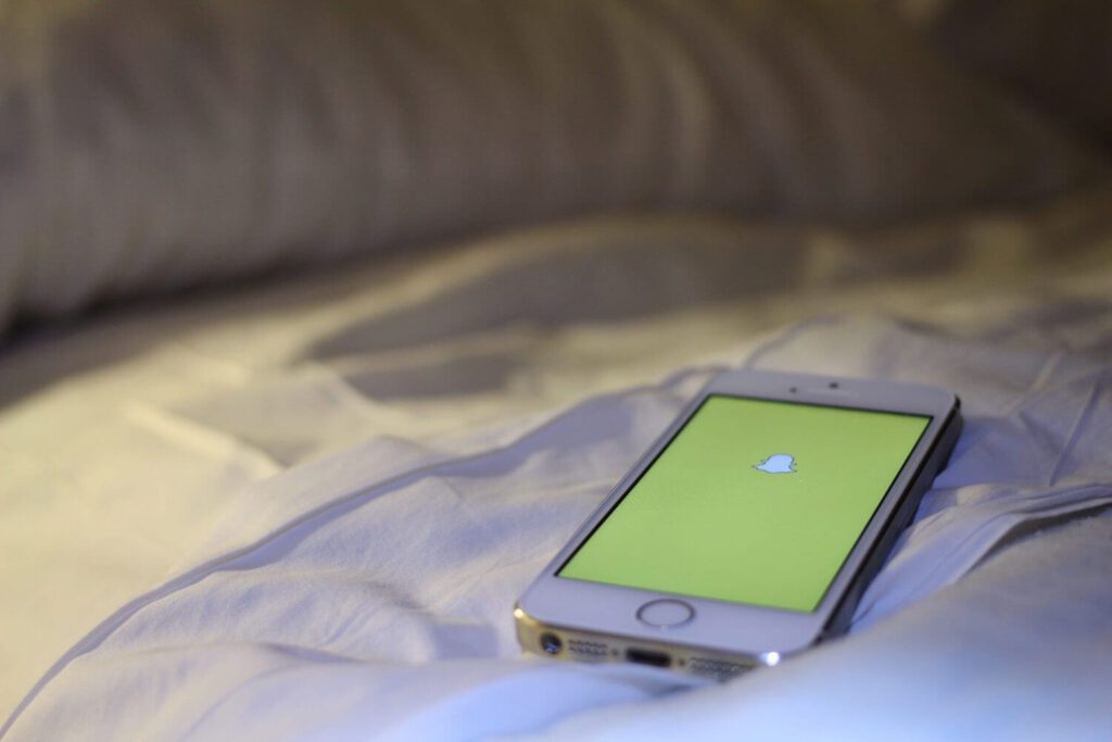 snapchat screen on phone fpr saas product engagement strategy article