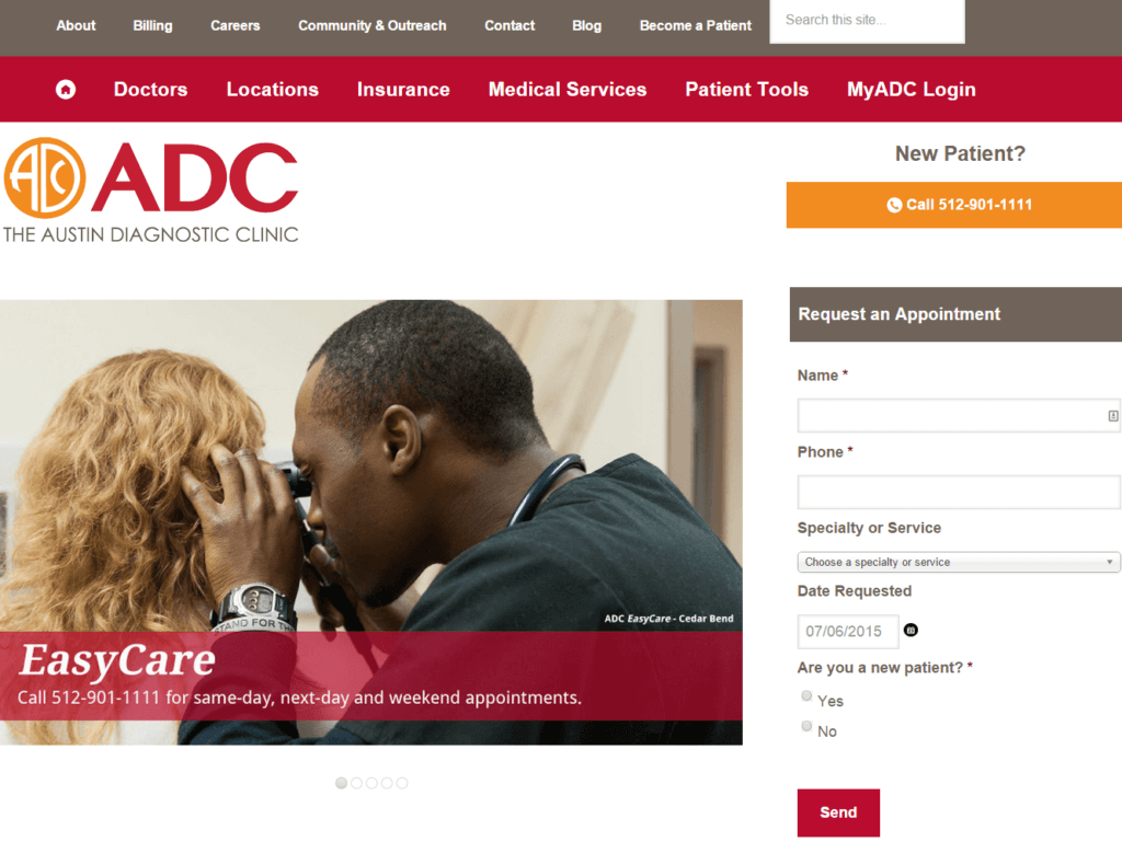 healthcare website redesign | Healthcare website redesign: Positioning provider as a market leader
