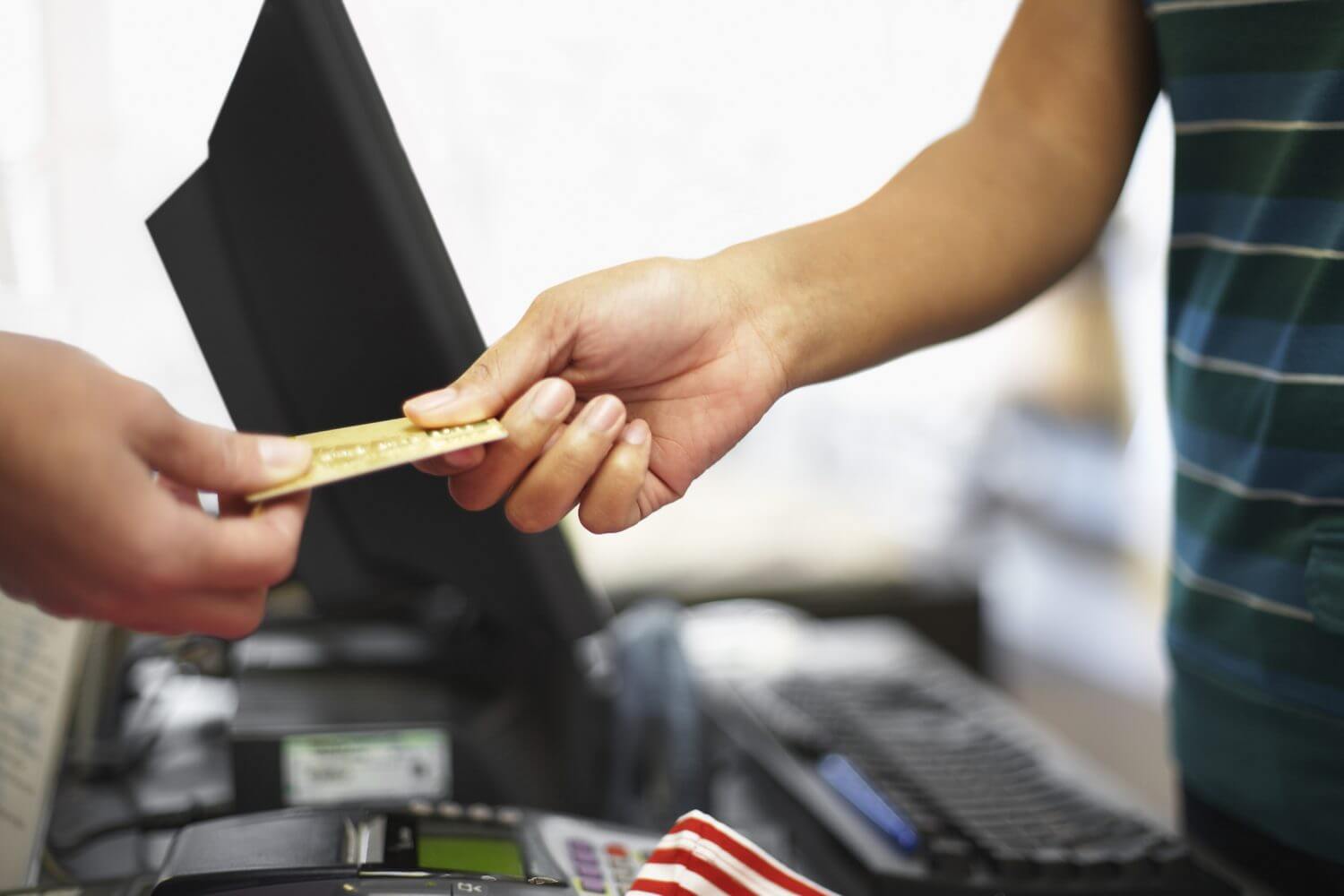 Woman Making a Credit Card Purchase