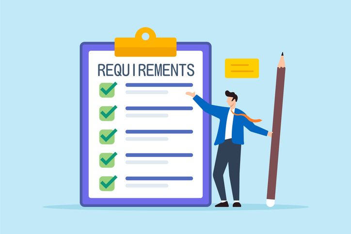Why clear product documentation matters for success 2 Flat illustration of product developer hold pencil confirm requirement checklist for clear product documentation