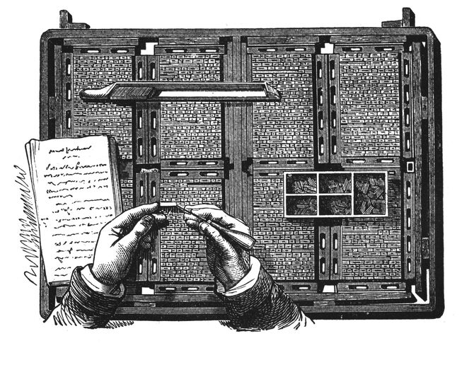 What to know about Wordpress Gutenberg 14 19-th century illustration of a record correcting, one of the proceses in letterpress printing technique. Published in "Novoveki Izumi u znanosti, obrtu i umjetnosti" by dr. Bogoslav Sulek, dr. Mijo Kispatic i Ljudevit Rossi (Matice Hrvatske, Zagreb, 1883).