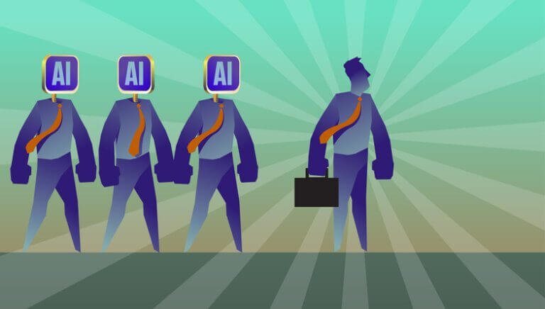 When AI becomes your project teammate: A new era for product teams 8 What does AI project management for product teams look like when Ai and humans work together? Illustration of human with ai teammates.