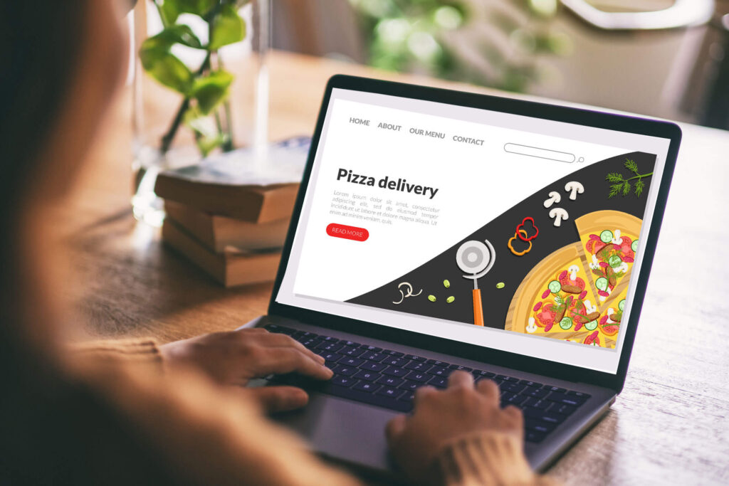 Pizza website usability
