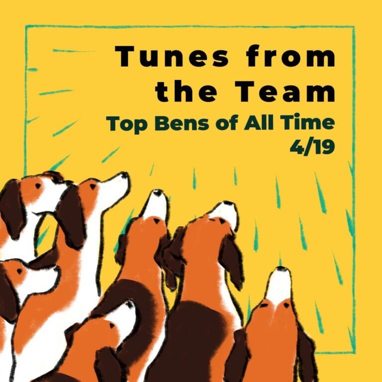 graphic for tunes from the team bens
