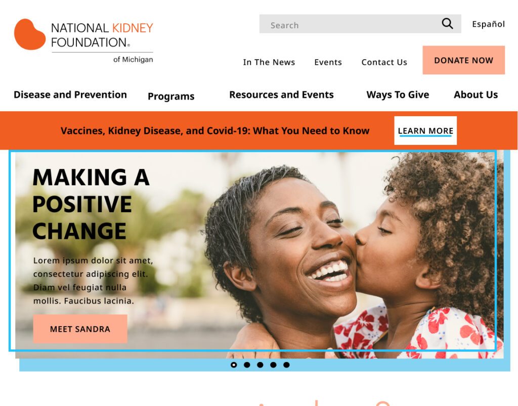 public health website | Health non-profit website design: Improving access to programs
