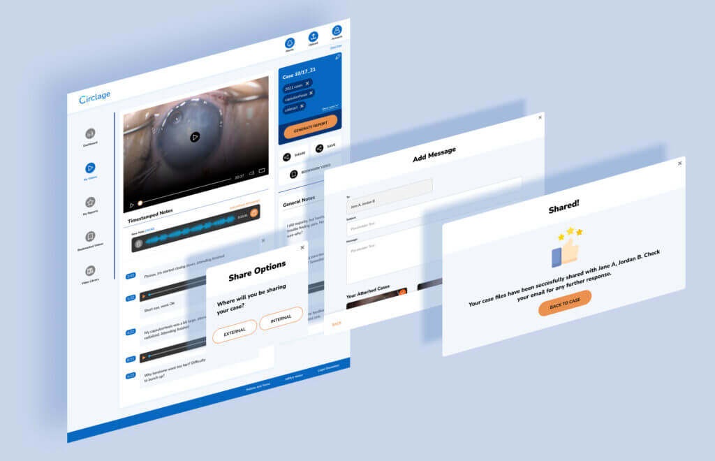 Medical tech AI platform design: Building a scalable solution for future growth 11 images of screens from app