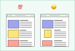 Actionable tips for optimizing images for web performance 3 illustration shows comparison between varying image sizes on readability
