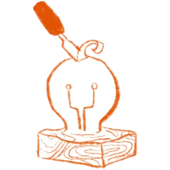 SaaS Trends Report 3 illustration shows carving tool on woodblock