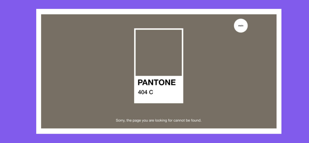 example of Pantone 404 page with creative branding