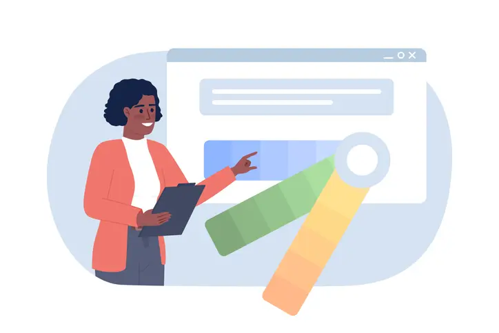 illustration concept for accessible color palette