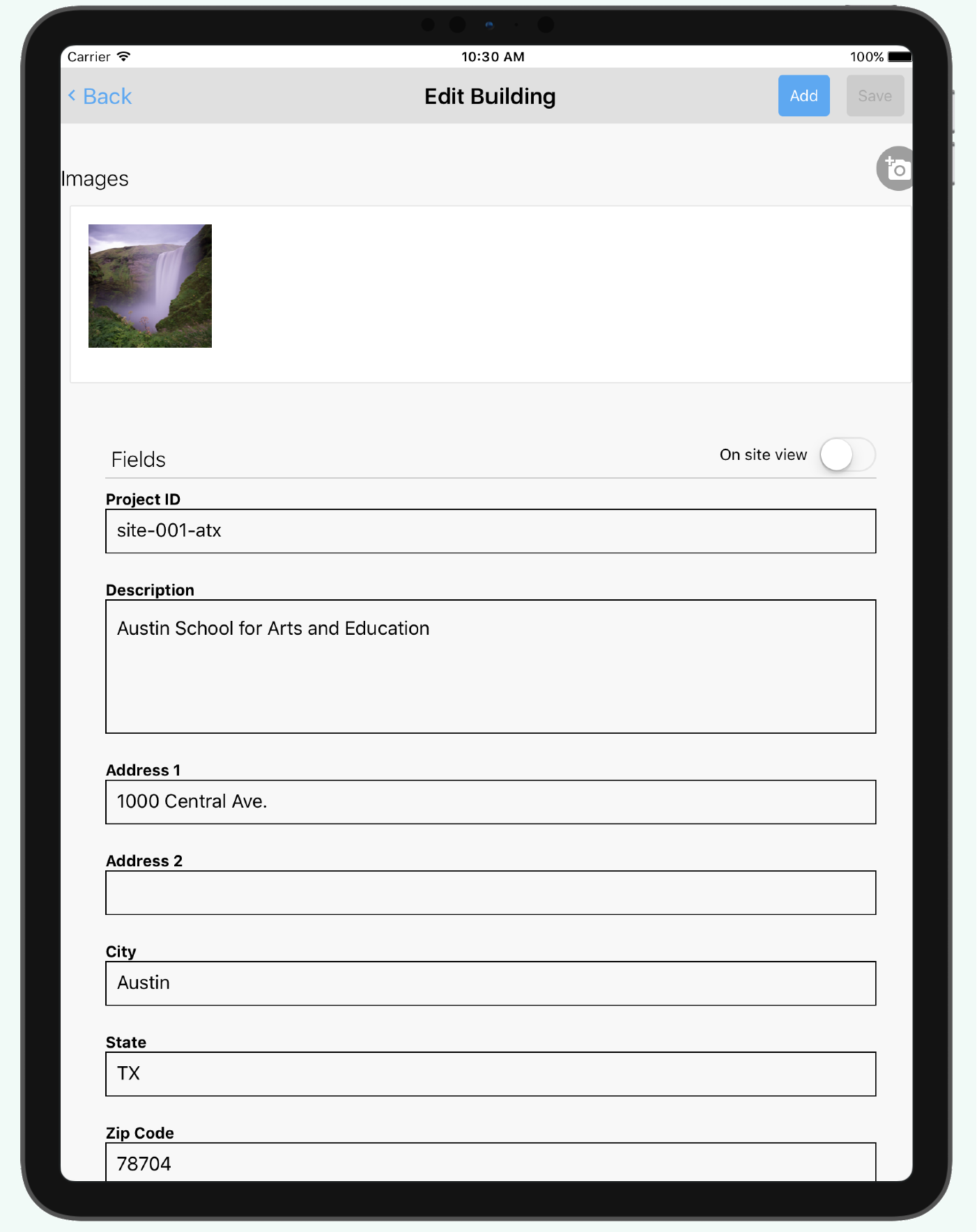 ipad with screen from app for mobile app development project