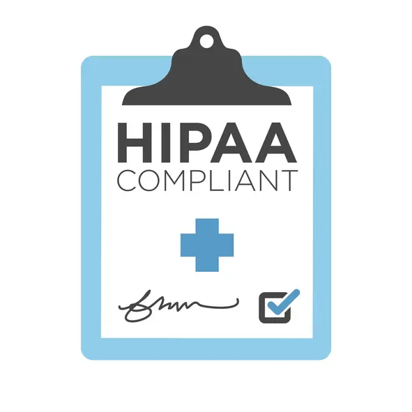 HIPAA Compliance Icon Graphic with clipboard