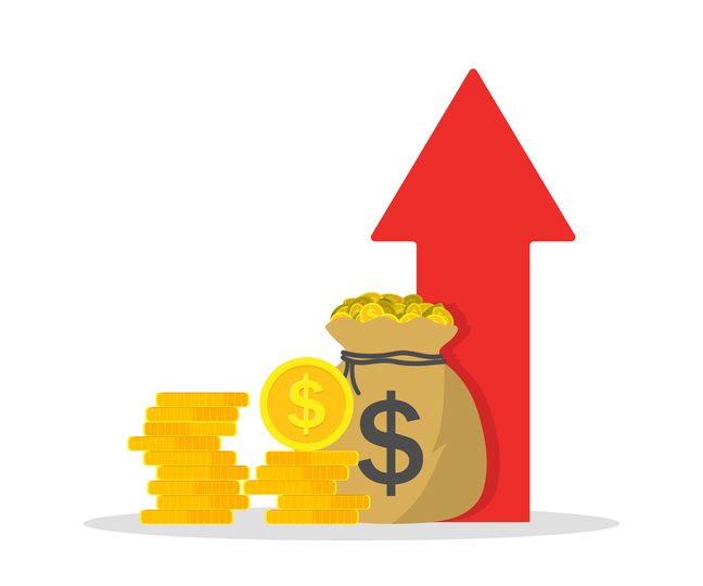 Icon of money income.
