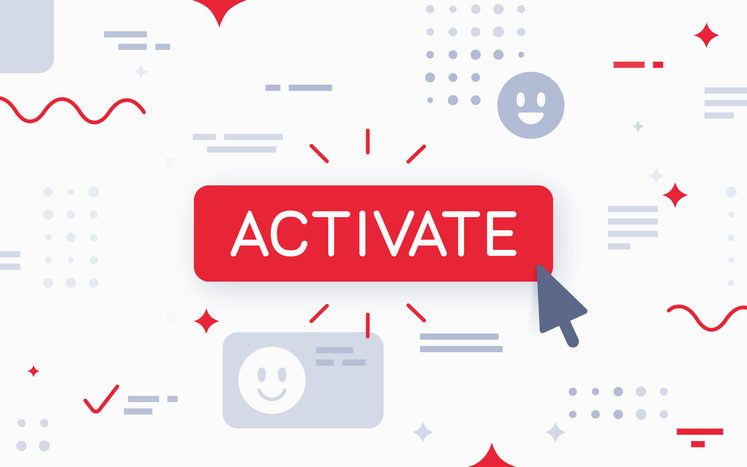 How to drive SaaS product success with activation milestones 12 Activate button illustration for SaaS product success article